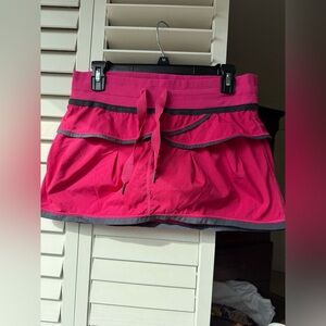 Lululemon Personal Best Athletic Skort Skirt Hot Senorita Pink size 6